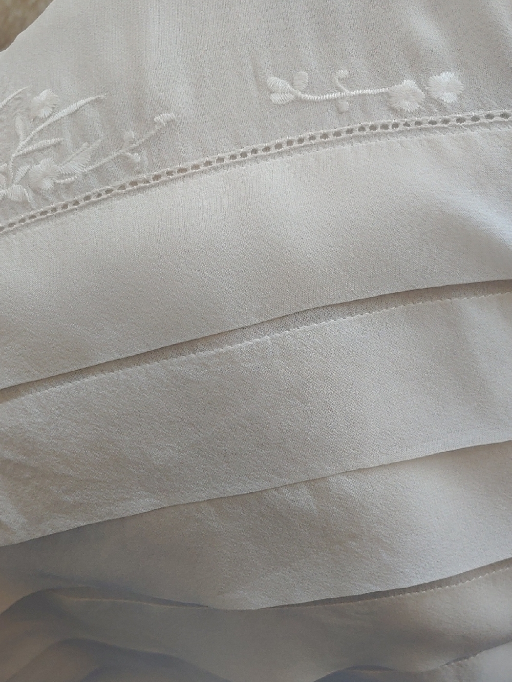 Haute Hippie Ivory Semi-Sheer Blouse - Picture 5 of 6